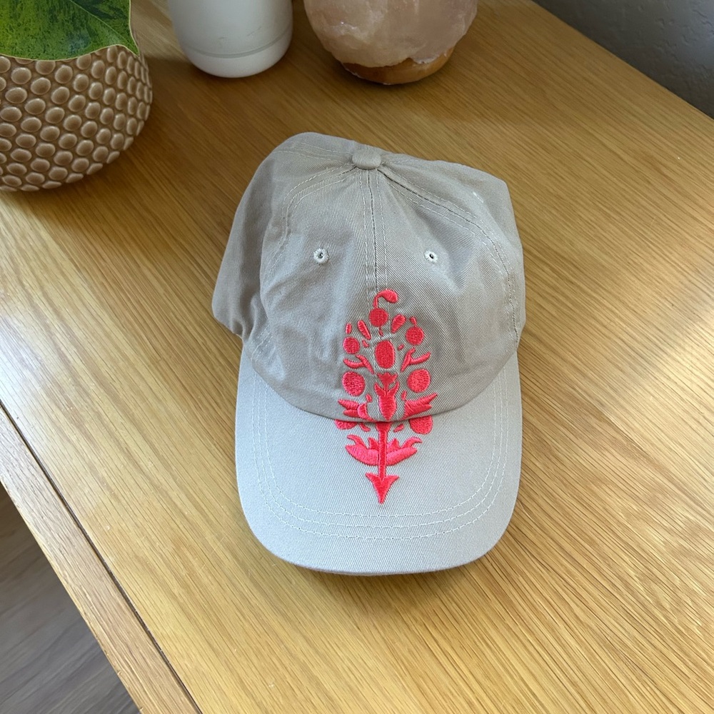 FP Movement by Free People Tan Cap with Red Embroidery